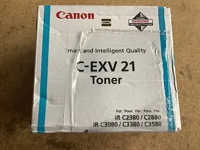 Canon C-EXV 21 Genuine Cyan Toner For IR C2380 C2880 C3080 C3380 • £12.95