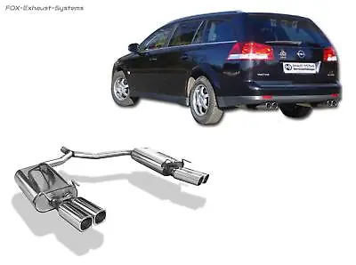 Duplex Sports Exhaust Vauxhall Vectra C Caravan 2x78x75mm Rectangular Curled • $879.35