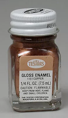 Testors 1/4 Oz Copper Enamel Model Paint 1151TT • $3.59