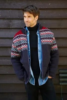 £104.99 • Buy Pachamama Wool Fleece Lined Full ZIP Jacket  Men's Multicoloured L/XL