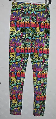 Amscan Tights - Adult Size One Size Multi-color Graffiti Pattern • $11.66