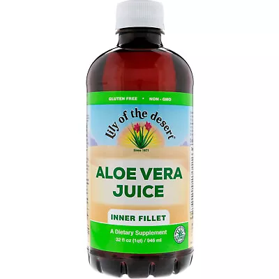 Lily Of The Desert Aloe Vera Juice Inner Fillet 32 Fl Oz 946 Ml Kosher • $15.99