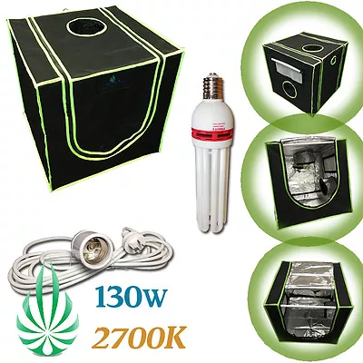 60x60x60cm Grow Tent HARVEMAX 2700K CFL Grow Light Flowering Blooming Boost Kit • $145