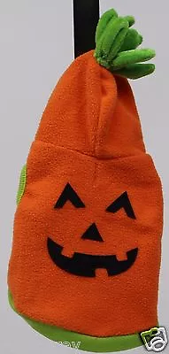 Halloween Martha Stewart Orange Pumpkin Hoodie Pet Dog Coat Size XSmall NWOT • $23.99