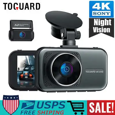 $119.09 • Buy 4K 1080P Car Dash Camera Super Night Vision DVR Recorder Front And Rear Dual Cam