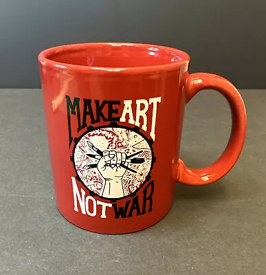 Make Art Not War Mug - Guerrilla Graphix Pacifist Peace EUC • $12