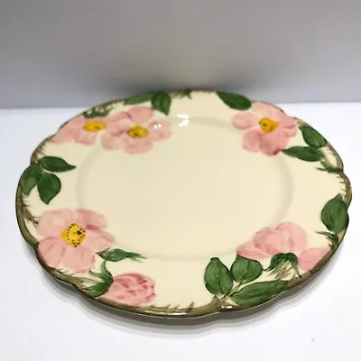 Franciscan Desert Rose Fine China Salad Plates Pink Green Floral Vintage 1950s • $19.95