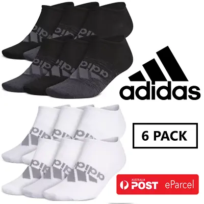 $33.99 • Buy Adidas Men's Superlite Compression No Show Socks Black/White - OZ Stock