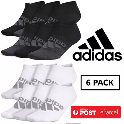 $33.99 • Buy Adidas Men's Superlite Compression No Show Socks Black/White - OZ Stock