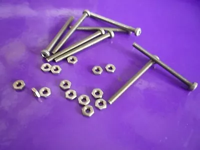 Packs Of M3 PAN Phillips (POZI)  Head SCREWS  A2 Stainless Steel + LOCK Nuts • £3.99