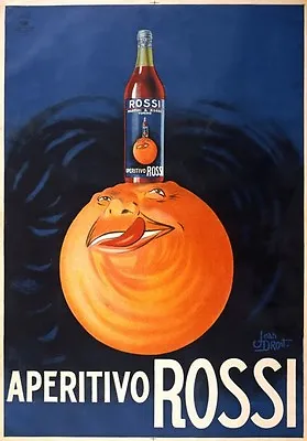 Vintage Drinks Poster Aperitivo Rossi Italian Aperitif Advertisement Print AZ32 • £7.25