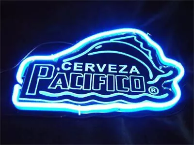 14  Cerveza Pacifico Swordfish 3D Carved Neon Sign Beer Man Cave Bar Light Lamp • $80.63