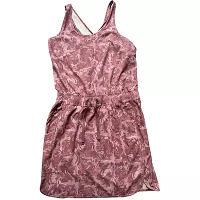 Patagonia Dress Womens Small Pink Print Fleetwith Sleeveless Sporty Athleisure • $24.99