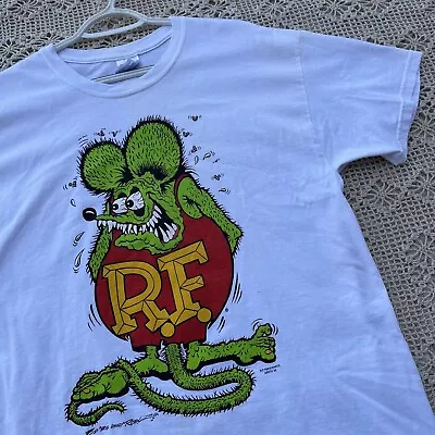 Vintage Ed Roth Rat Fink T Shirt Adult Large ‘90 Big Daddy Hot Rod • $75