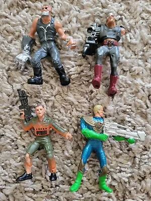 Vintage 1995 Mattel Mega Heroes Judge Dredd Lot Of 4 Figures • $5.99