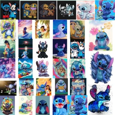 $7.69 • Buy 5D Full Cartoon Stitch Diamond Painting Kits Cross Stitch Embroidery Craft Decor
