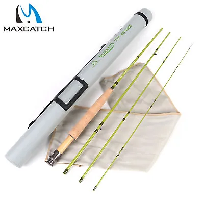 Maxcatch 1/2/3WT Fly Fishing Rod 6'/6'6 /7'/7'6  For Small Streams Panfish/Trout • $48.26