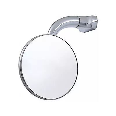 3  Chrome Curved Arm Peep Side Door Glass Mirror Outside Rear View Hot Rat Rod  • $21.52