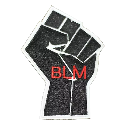 Simple BLM Fist Hand Embroidered Iron On Sew On Patch Badge 9.5cm X 7 Cm • $8.37