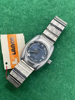 RARE Vintage Lanco Incabloc Automatic Watch Old Stock Brand New • £50