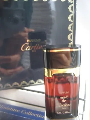 🎁198/90s Vintage 15ml **PARFUM** 1/2 Oz Must De Cartier Pure Perfume • $259