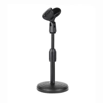 Desktop Microphone Stand Upgraded Adjustable Table Mic Stand With Mic Clip • £8.49