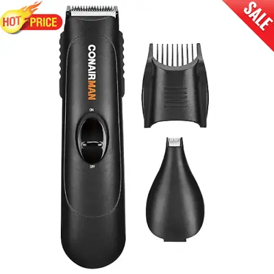 ConairMan Cordless Beard & Mustache Nose/Ear Trimmer For Men • $15.38