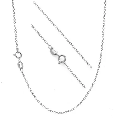 Italian .925 Sterling Silver 1mm Thin & Dainty Cable Link Chain Necklace 14 -36  • $11.49