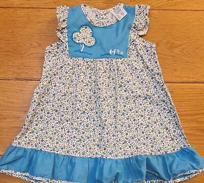 £11.61 • Buy Prova Girls Blue Floral Patterned Vintage Summer Dress Up To 18 Months
