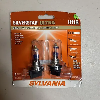 Sylvania H11B SilverStar Ultra High Performance Halogen Headlight 2-Bulb OPENBOX • $24.99