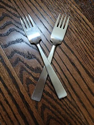 *2* Evans International Sola Salad Fork CORA Made In Holland MCM Stainless Steel • $14.50