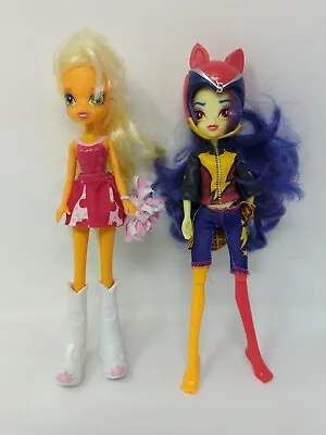 Lot Of 2 X My Little Pony Equestria Girls Dolls - Applejack + Indigo Zap • $26.97