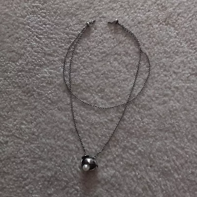 $150 • Buy Authentic Trollbeads Fantasy Necklace With Pearl And Shadow Flower,  40  Total
