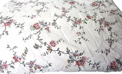 IKEA King Size Reversible Duvet Cover Floral / Stripe 92  X 88  • £33.72