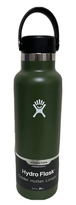 $27.98 • Buy Vacuum Insulated Standard Mouth Stainless Steel Water Bottle Olive Green 21 Oz