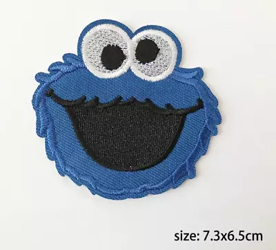 COOKIE MONSTER - SESAME STREET - Embroidered Iron On/ Sew-On Patch - NEW • $3.95