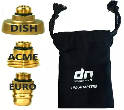 LPG Autogas Filling Adapters Set FOR ALL Europe SET OF 3 TRAVEL KIT+ BAG • $43.47