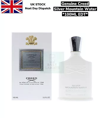 £179.99 • Buy Creed Perfume Silver Mountain Water Eau De Parfum Spray 100ml 100% Genuine UK