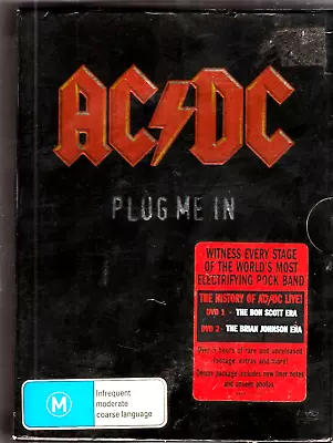 AC/DC - Plug Me In  (2 DVD Box Set 2007) Excellent - FREE POST • $26