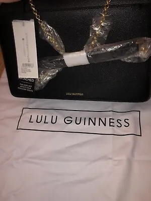 £175 • Buy Brand New With Tags & Dust Bag Black Lulu Guinness Long Strap Annabel Handbag 🖤