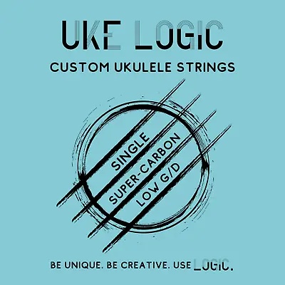 $11.50 • Buy UKE LOGIC  SOFT TENSION  Single Ukulele String Low G / Low D - Clear Carbon