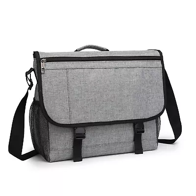 15.6 Inch School Rucksack Shoulder Bag Laptop Bag Men Satchel Messenger Bag  • £12.96