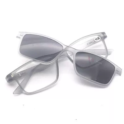 2 Pcs Magnetic Polarized Clip-on Sunglasses Reading Glasses 1.5 2.0 2.5 3.0 K • $15.77