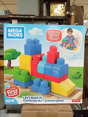 Fisher Price Mega Bloks  First Time Builders 40 CT Age 1+ 462ep • $15