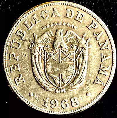 1968 Panama Coin 5 Centesimos Balboa KM# 23.2 EXACT COIN SHOWN FREE SHIP • $7