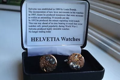 Helvetia Watch Cuff Links • £2