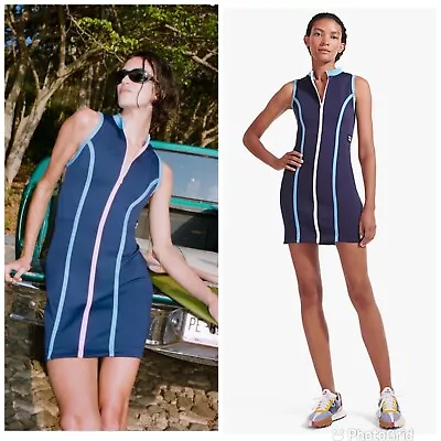 $115 • Buy STAUD X New Balance Zip Through Dress In Peacoat New With Tags!