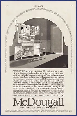 Vintage 1920 McDougall The First Kitchen Cabinet Hutch Ephemera 1920's Print Ad • $19.95