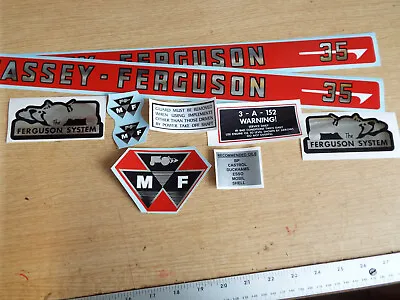 £26 • Buy Massey Ferguson 3 Cyl 35  Comprehensive  Decal Set Sticker 