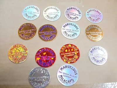 Pogs/milkcaps Marvelous Milkcaps  The Udder Milkcap Company  Lot Of 14 • £4.87